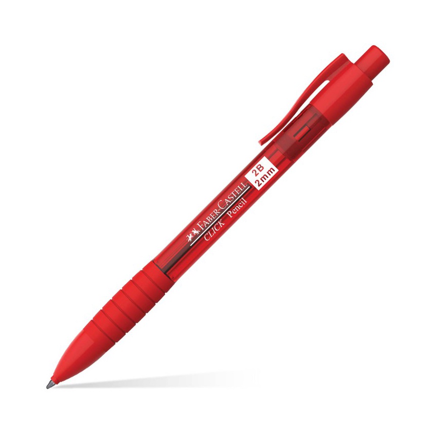 

HJ6 Faber Castell Mechanical Pencil 2 2B Bar Red