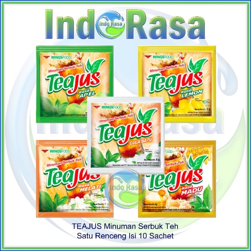 

TeaJus Minuman Serbuk Teh Renceng isi 10 Sachet Tea Jus