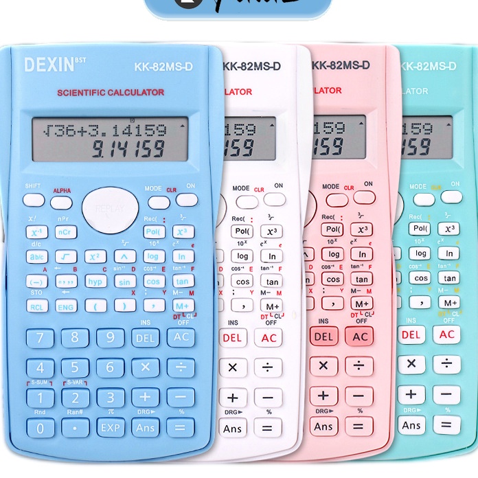 

HJ6 PuluzKalkulator Color Function Scientific Kalkulator 24 Fungsi Kalkulasi 3 Warna 17 scientific calculator