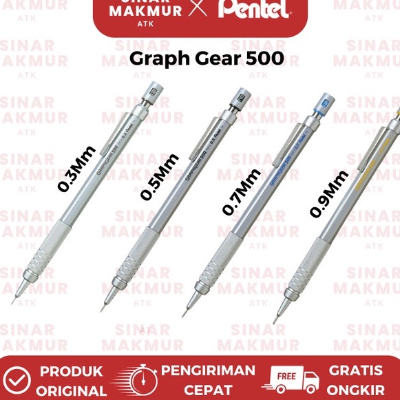 

berkualitas Pensil mekanikMechanical Pencil Graphgear 5 Pentel Pcs
