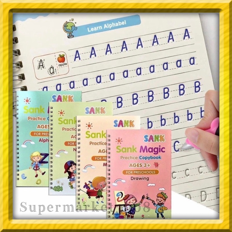 

RESTOK GAN Sank Magic Practice Book 1 Set Isi 4 BUKU PULPEN