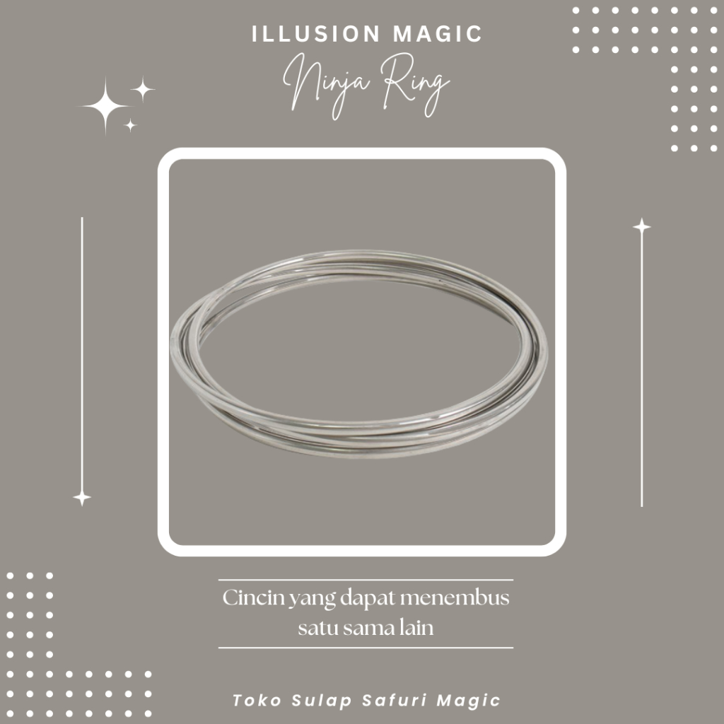 Alat Sulap Ninja Ring - Linking Ring - Sulap Ring - Sulap Cincin - Sulap Ilusi - Toko Sulap