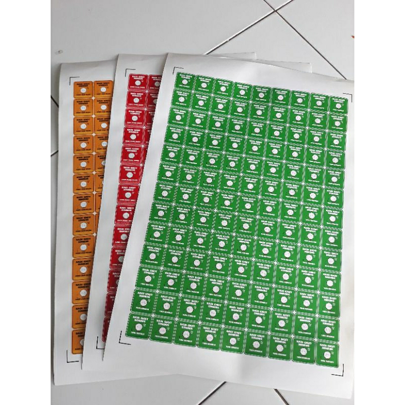 

Stiker Custom A3 Bahan Chrommo Kiscut