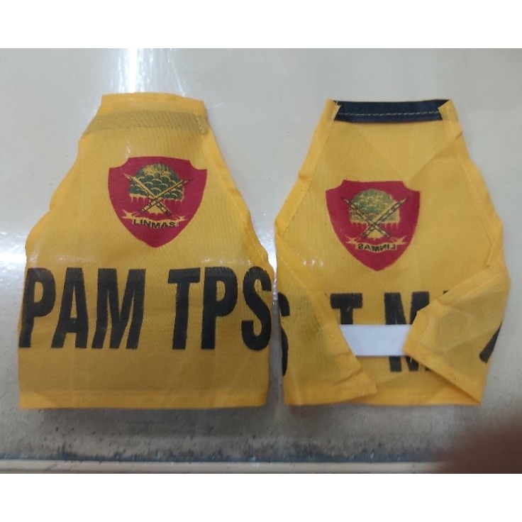 Promo Istimewa  Ban Lengan PAM TPS Kuning Logo Linmas Hansip Standar dan Jatah  Topi Linmas Hansip  
