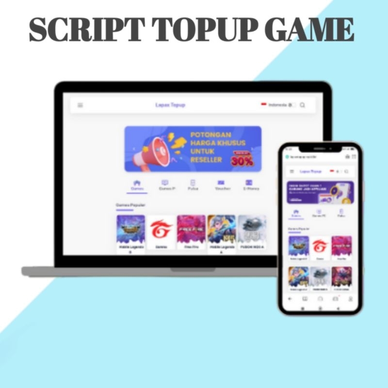 source Code Website TopUp Game || Source Code PPOB