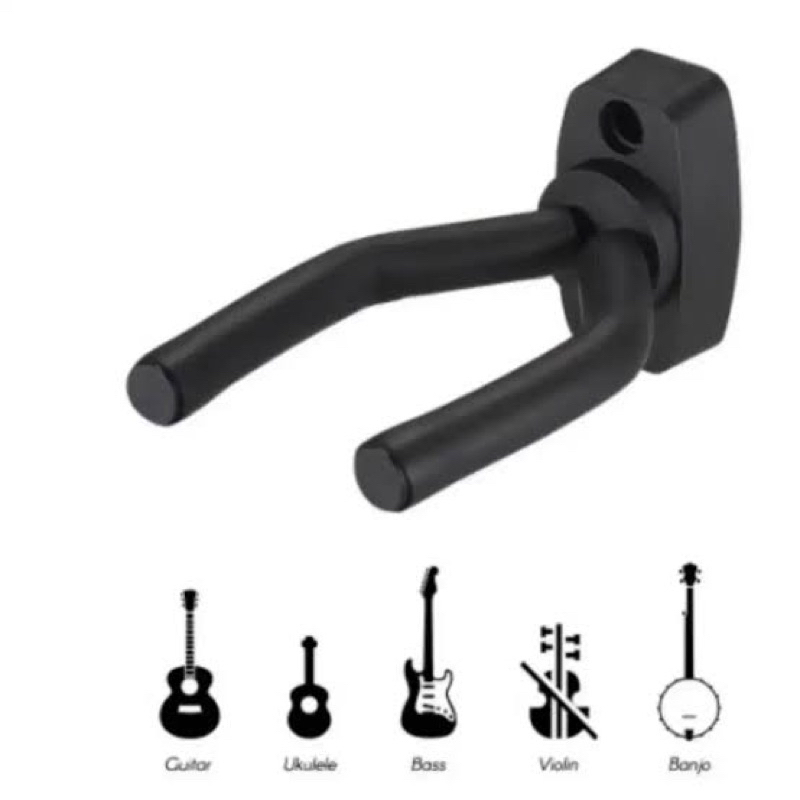 hanger gitar bas ukulele gantungan gitar bas ukulele