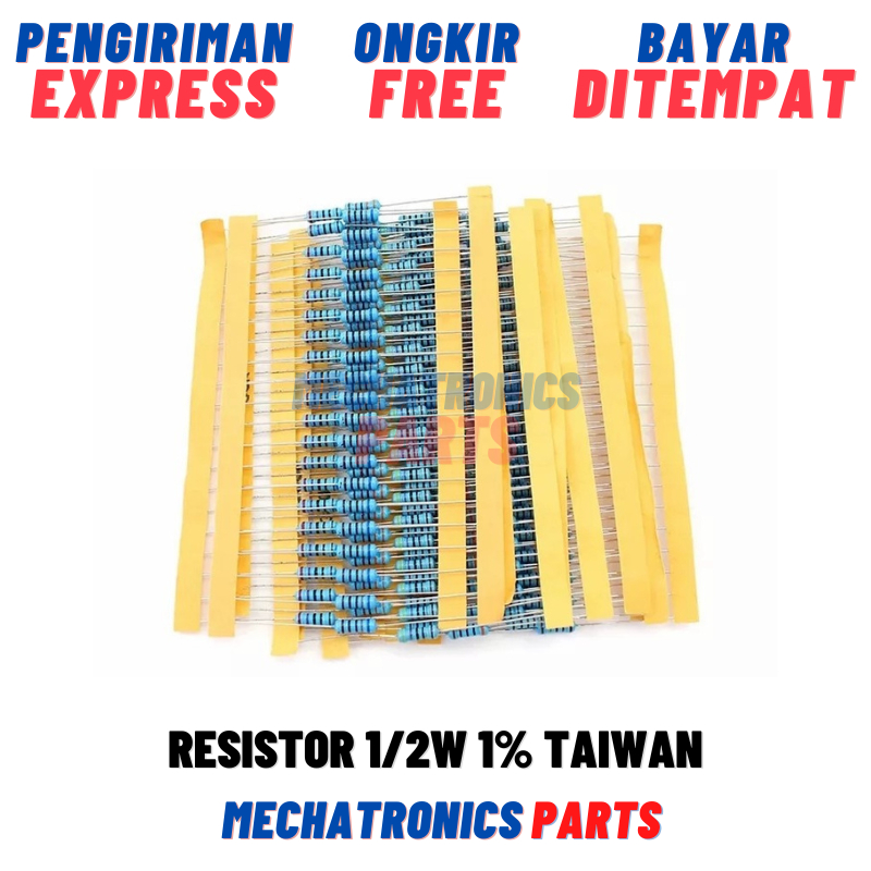 Resistor 1/2W 1% Taiwan 0.25W Metal Film