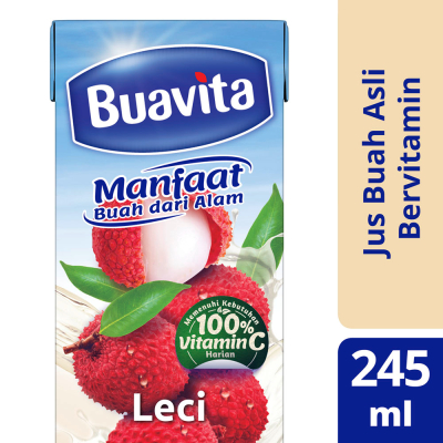 

Buavita Jus Buah Asli Leci 245 ml