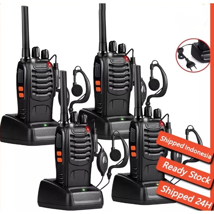 HT Handy Talky MERODITH-888S Radio Komunikasi Uhf Walky Talky 2 units Walkie talkie