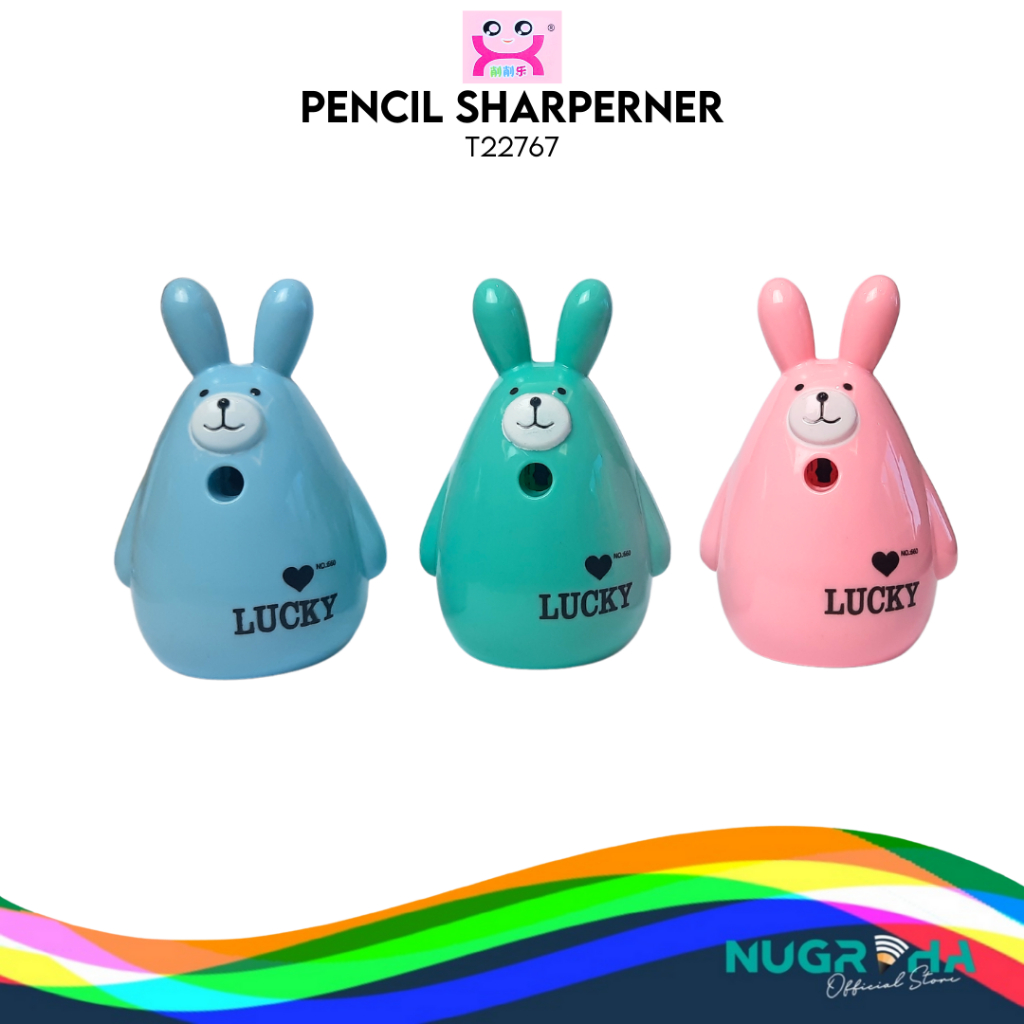 

RAUTAN MEJA DESK SHARPENER SERUTAN PENSIL FANCY KELINCI LUCKY 660