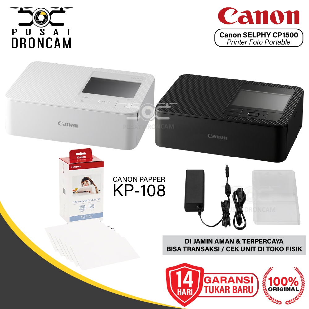 Canon SELPHY CP1300 / CP1500 Compact Wireless Photo Printer - CP 1300 / CP-1500