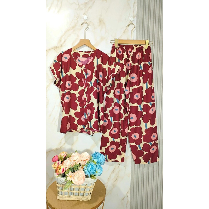 DASTER/ONE SET VNECK CELANA PANJANG/ SETCEL VNECK CELANA PANJANG