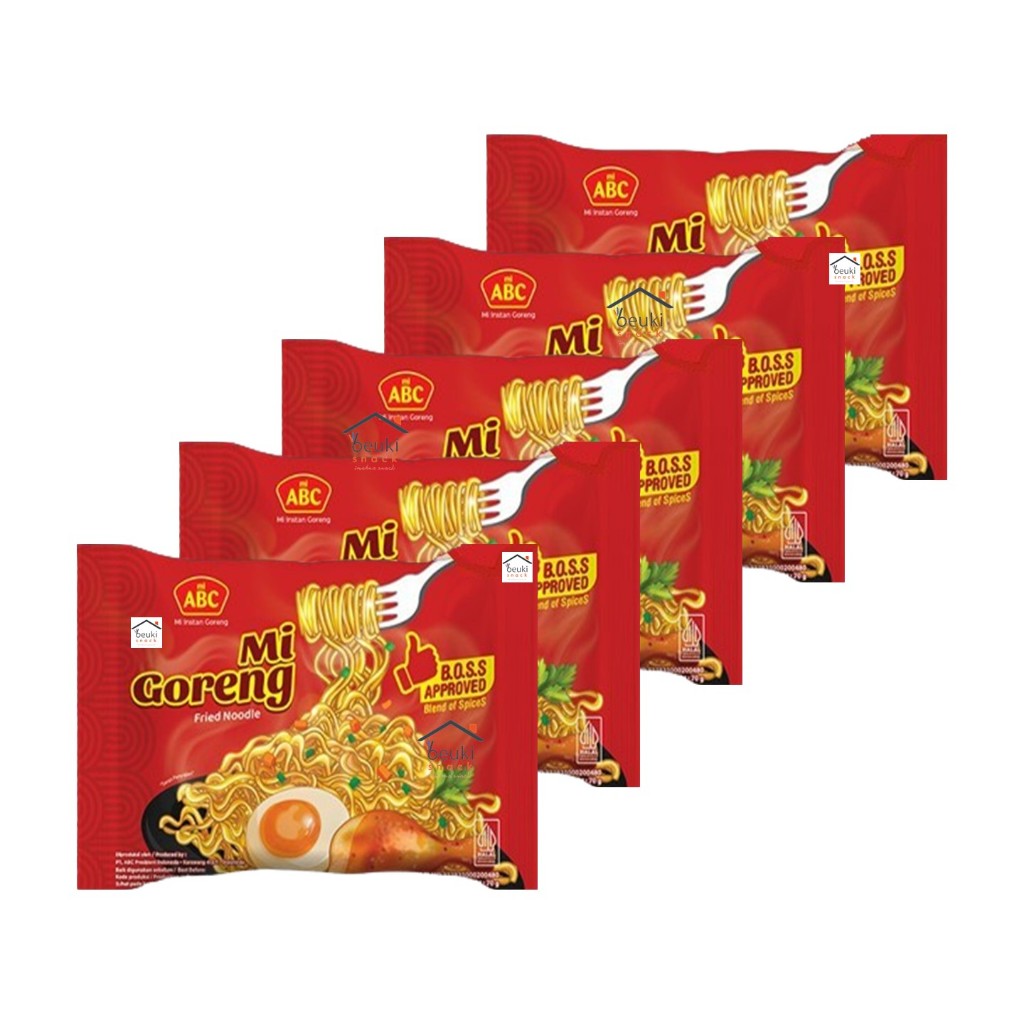 

5PCS Mi ABC Mi Instan Goreng Rasa Original