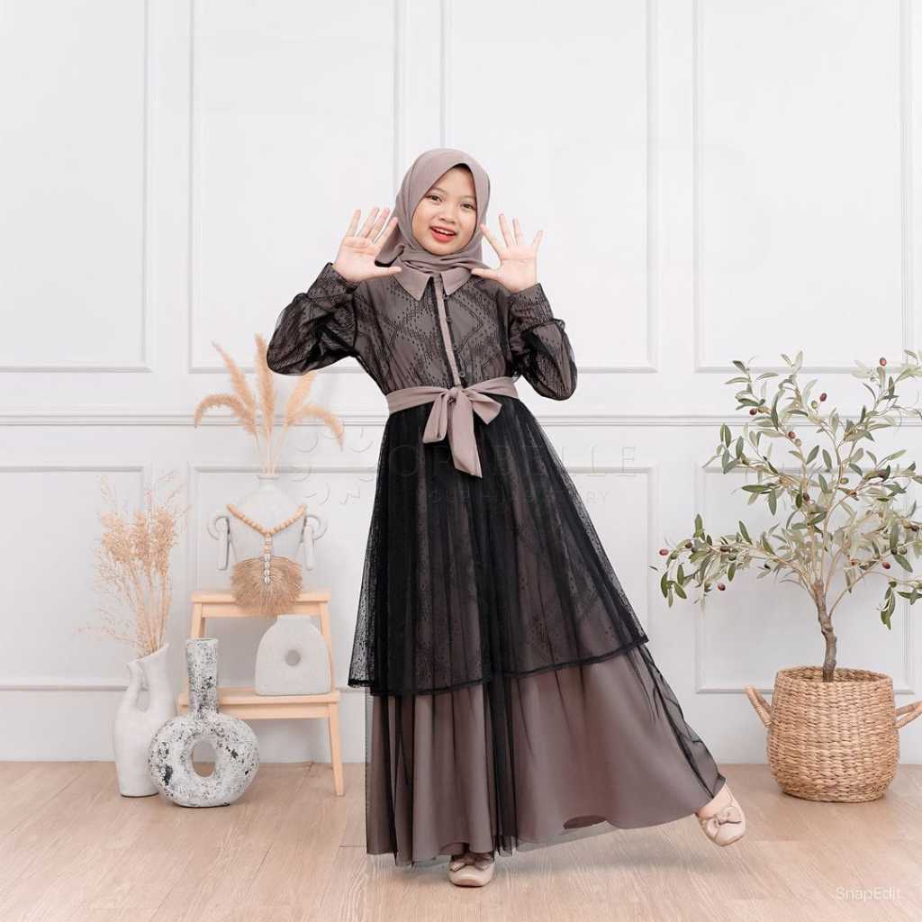 COD GAMIS ANAK REMAJA USIA 9-10-11-12-13-14 TAHUN PADMA SYARI KIDS TANGGUNG BAHAN CRINCKLE MIX BRUKA