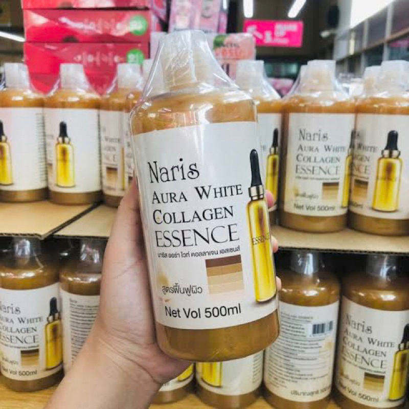 Naris Aura White Collagen Essence 500 ml - Naris Original Thailand