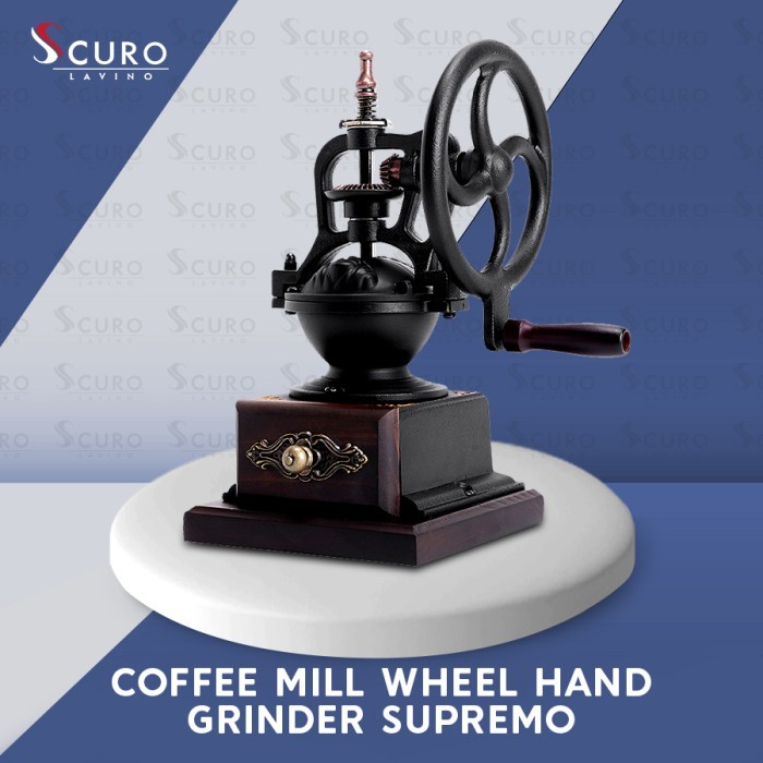 Coffee Mill Wheel Hand Grinder Supremo Manual Brew - Penggiling Kopi Manual