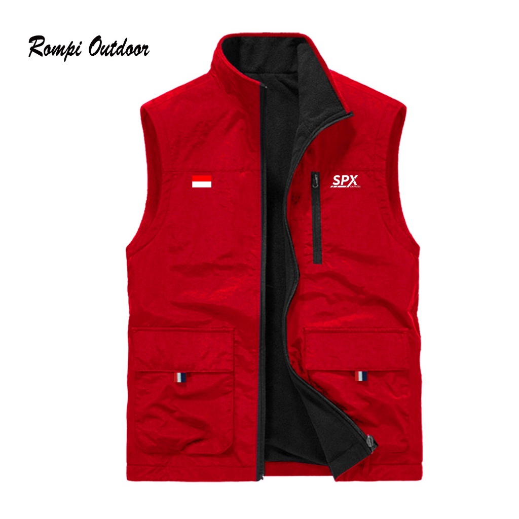 Best seller Rompi outdoor distro spx express driver original rompi taslan zipper spx express waterpr