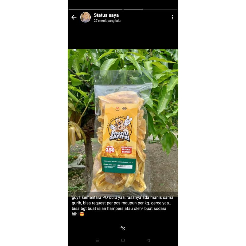 

Kripik Pisang Wahyu Safitri