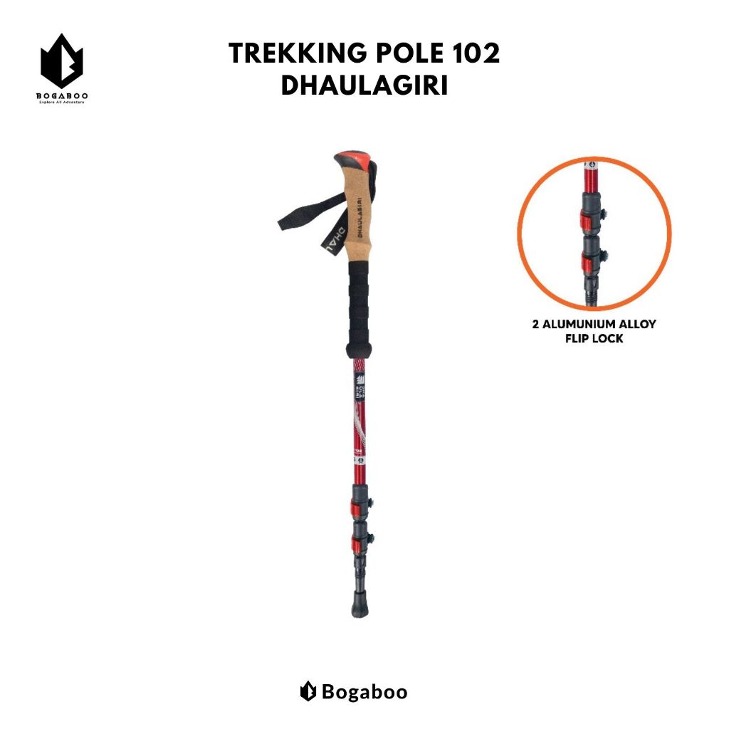 Trekking pole Dhaulagiri Lipat 102 - Tongkat Pendaki - Tongkat Gunung Camping -Tracking Pole - track