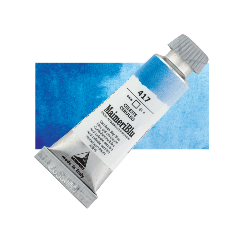 

Cat Air Lukis Maimeri Blu Watercolour 12ml MaimeriBlu Cerulean Sky Blue 417 M1609417 - PC