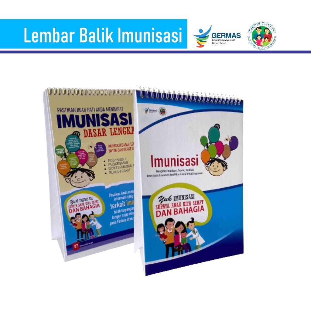 

Buku Lembar Balik Imunisasi, Media Promosi Kesehatan Imunisasi, Edukasi Imunisasi