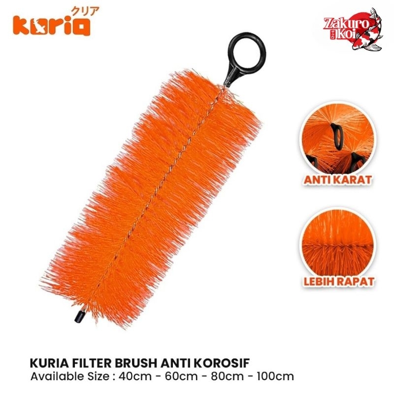 Kuria Filter Brush - Filter mekanis kolam koi aquarium
