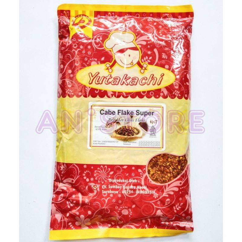 

Cabe Flake /Cabe Kasar Super YUTAKACHI 1 KG @2 pcs