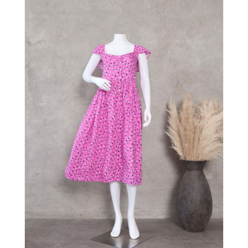 Daster Wanita Motif Cantik Daster Wanita Busui Friendly Daster Kancing Depan Daster Lengan Pendek Da