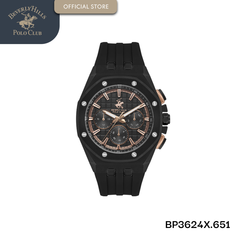 Beverly Hills Polo Club Jam Tangan Pria BP3624X.651 Black