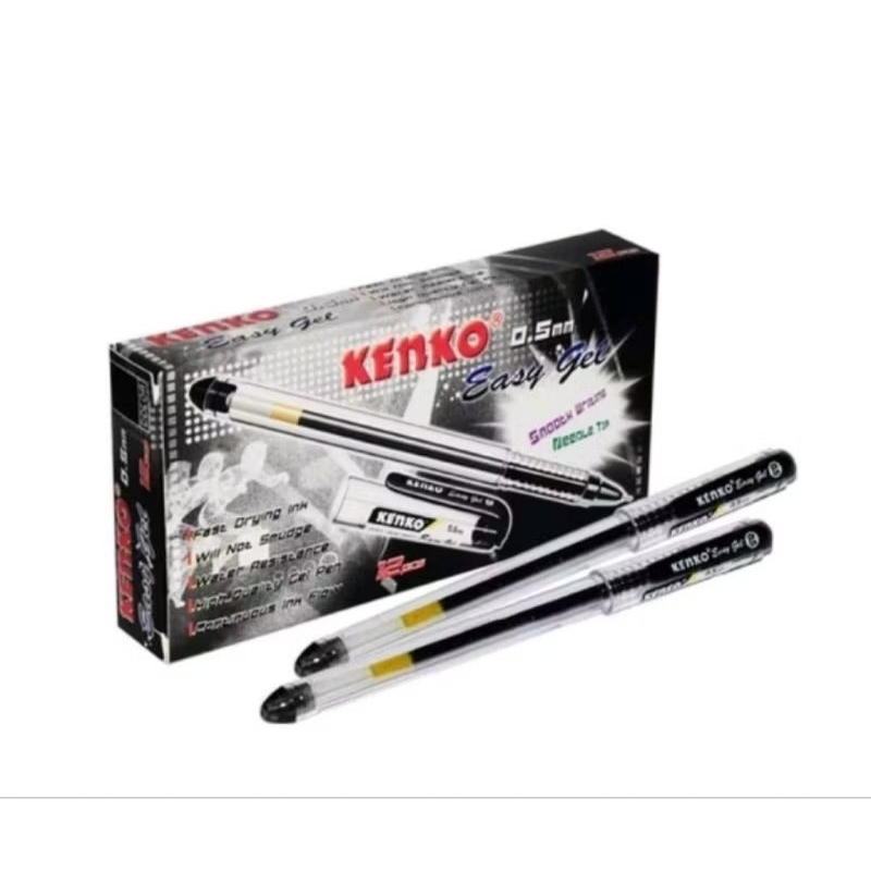 

pena bolpoint pen jel kenko easy jel kenko isi 12 pcs