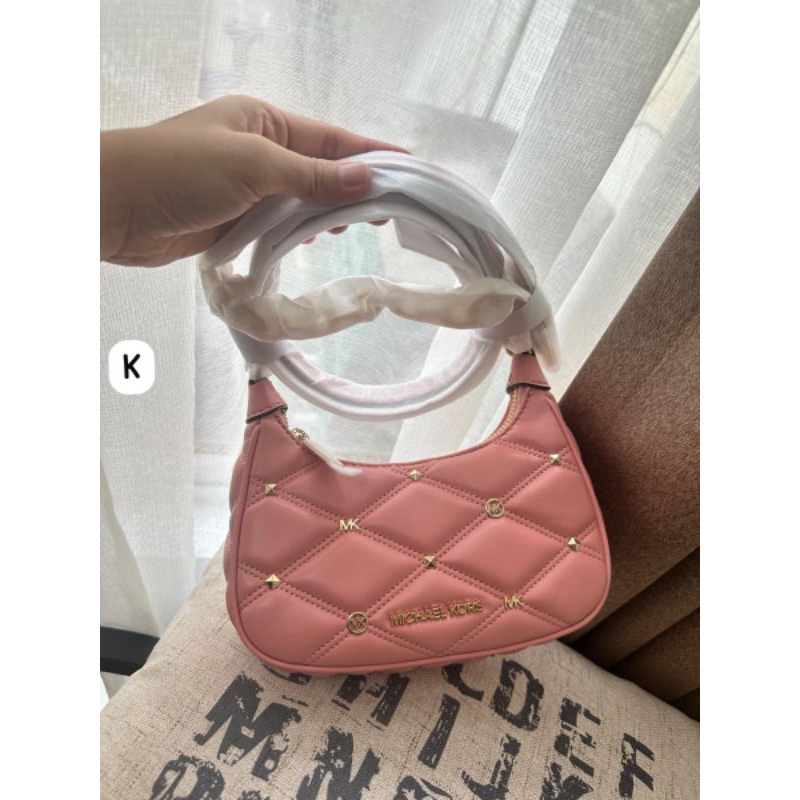 mk bag cora mini zip pouchette primrose original