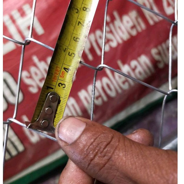 kawat ram harmonika/kawat ayam kawat wajik tebal 1.6mm lubang 4.5cm murah.