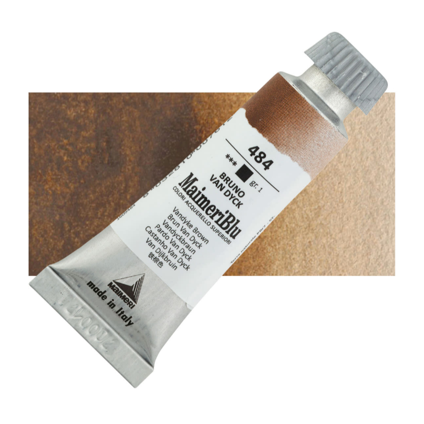 

Cat Air Lukis Maimeri Blu Watercolour 12ml MaimeriBlu Van Dyke Brown 484 M1609484 - PC