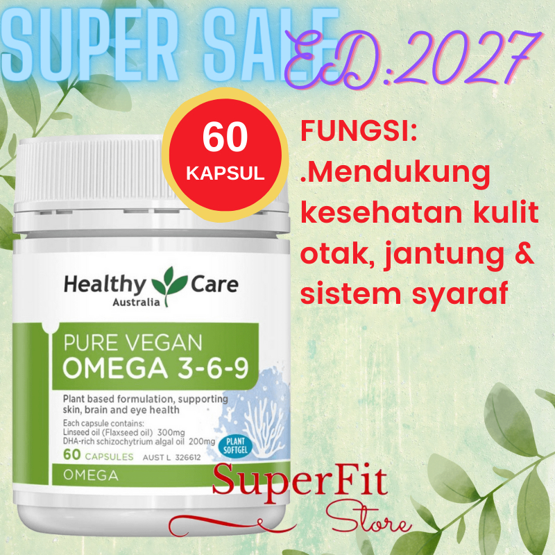 Healthy Care Pure Vegan Omega 3-6-9 369 - 60 Kapsul