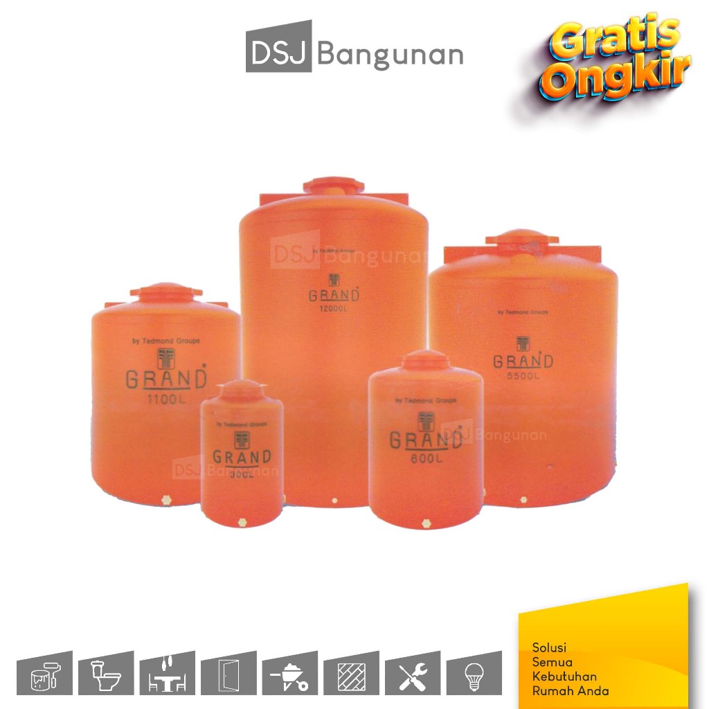 Tedmond Grand Tangki / Tandon / Toren Air Polythelene Tedmon