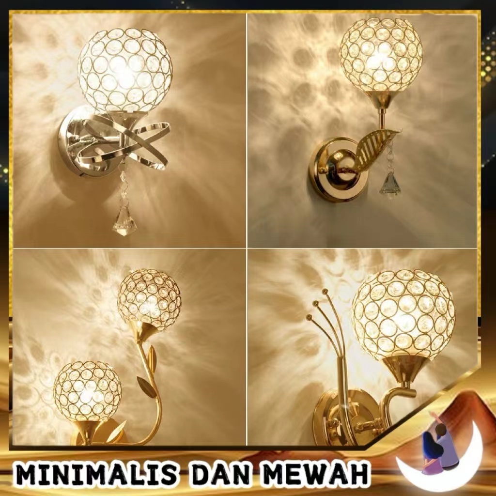 lampu dinding lampu hias kamar lampu dinding kamar tidur lampu rumah minimalis lampu dinding kristal