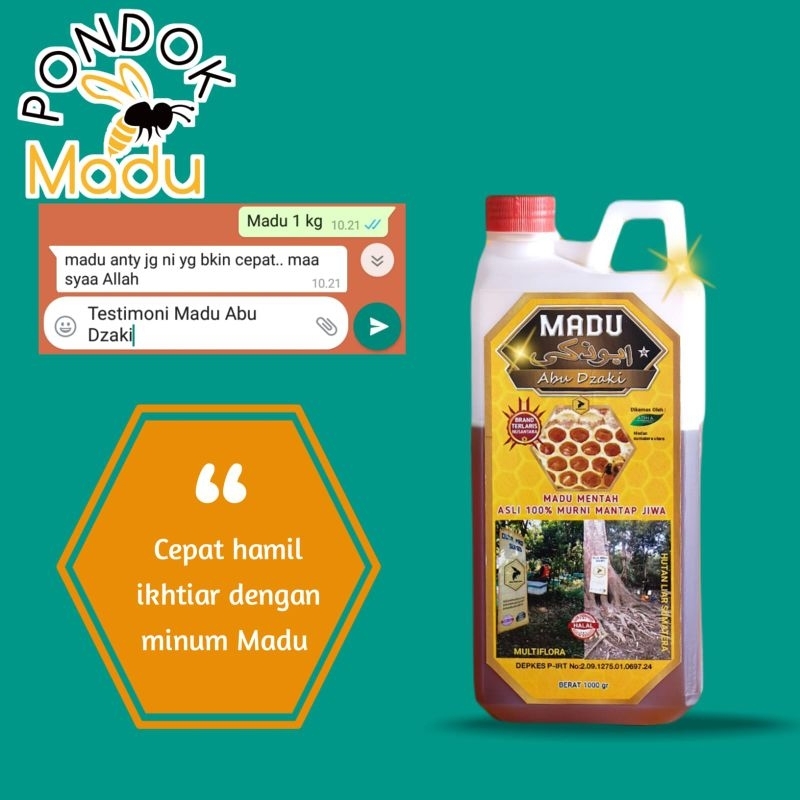 

madu abu dzaki multiflora asli premium super