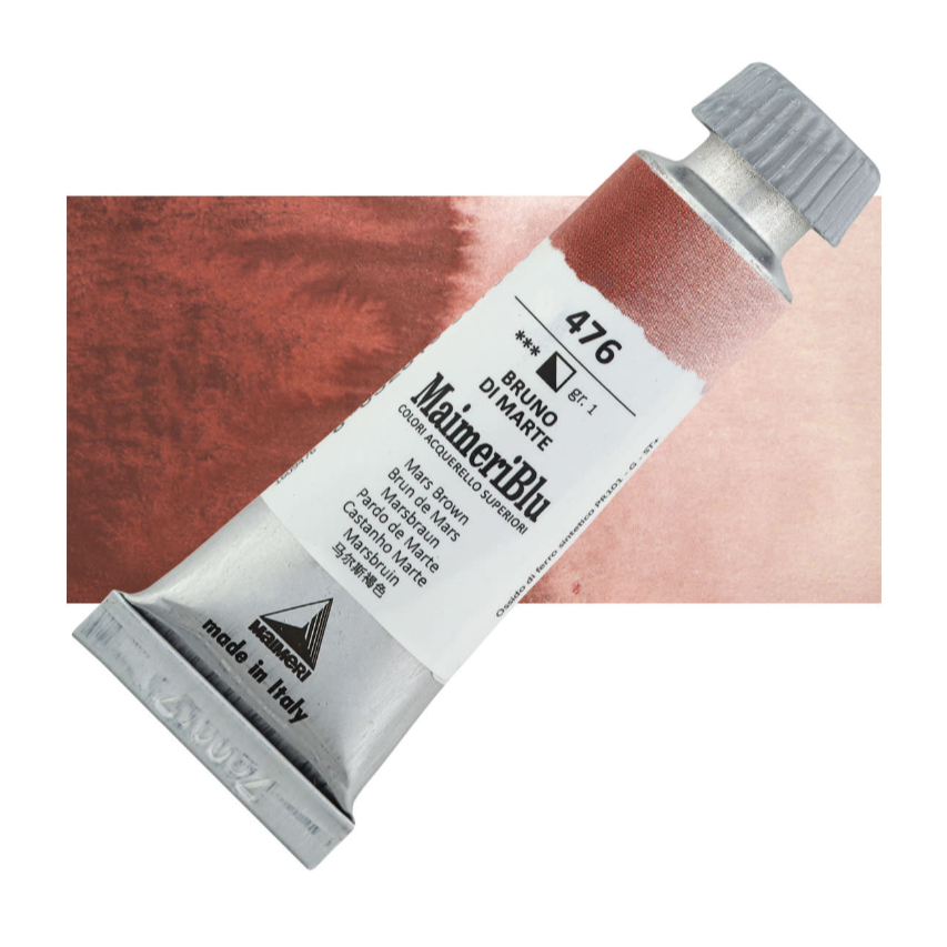 

Cat Air Lukis Maimeri Blu Watercolour 12ml MaimeriBlu Mars Brown 476 M1609476 - PC