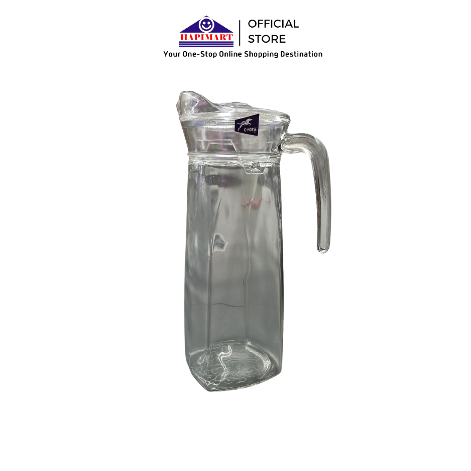 Pitcher Kaca/Teko Kaca Minum/Teko Pitcher/Glass Pitcher Model Simple Tahan Panas dan Dingin Minimali