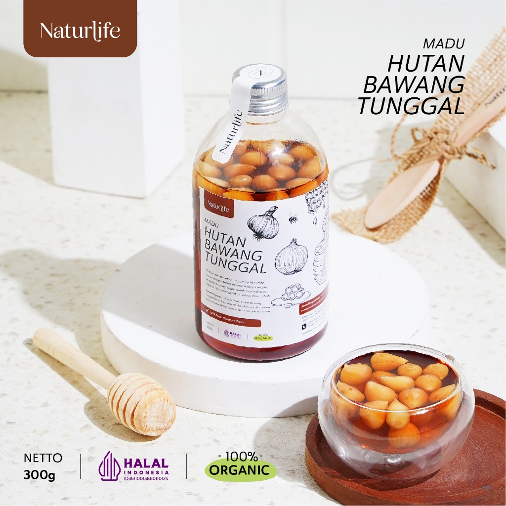 MADU BAWANG TUNGGAL NATURLIFE ORIGINAL | MADU BAWANG LANANG 100% MURNI MADU GARLIC BAWANG PUTIH TUNG