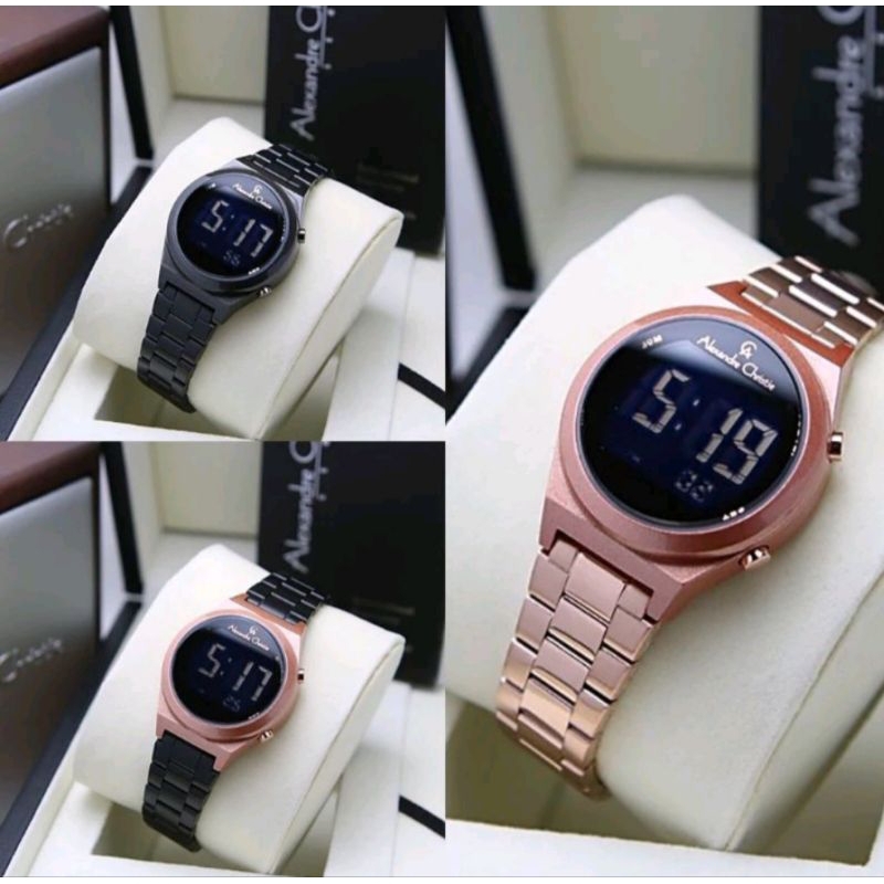 JAM TANGAN WANITA ALEXANDRE CHRISTIE DIGITAL AC9385 / AC 9385 ORIGINAL