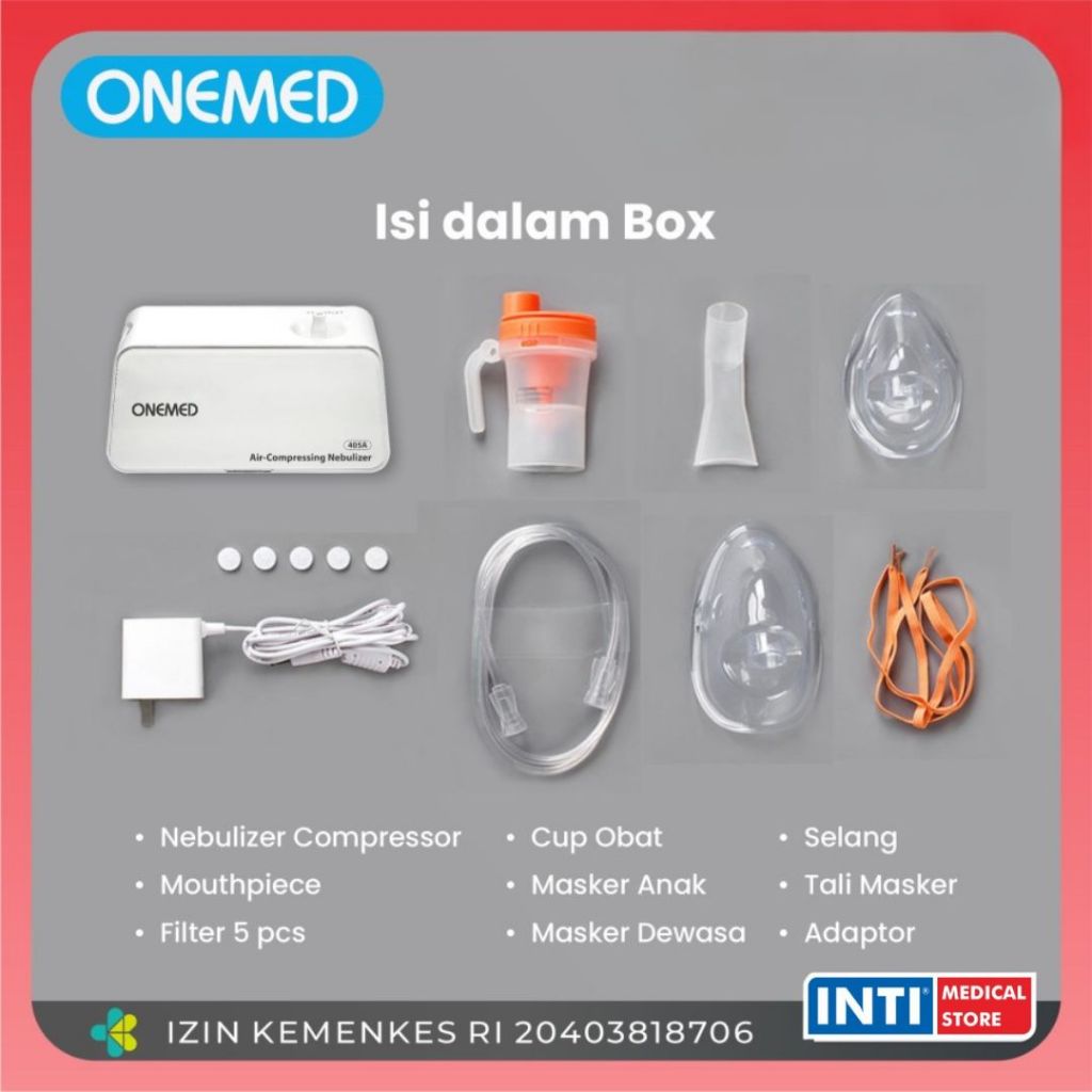 ADY78 ONEMED Nebulizer Onemed 405A / Compressor Nebulizer / Alat Uap