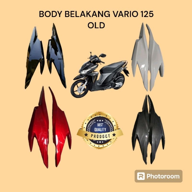 Body belakang kanan & kiri Vario 125 Old Bohlam + Buble Warp & Kardus Tebal