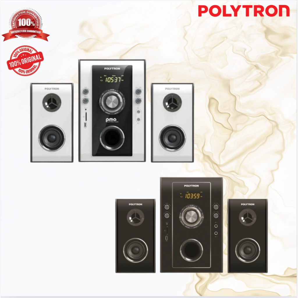 POLYTRON SPEAKER PMA9503B/W/PMA 9503 B/W/PMA-9503B/W SPEAKER MULTIMEDIA/ORIGINAL BERGARANSI RESMI