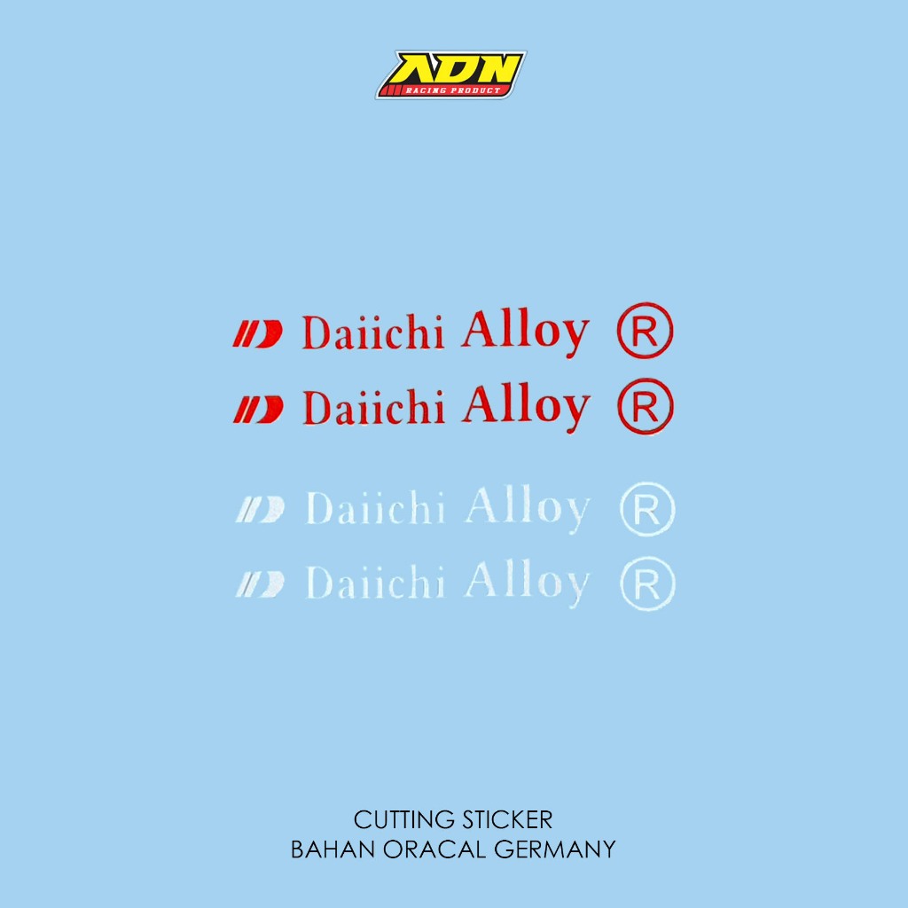 Stiker Velg Daiichi Alloy