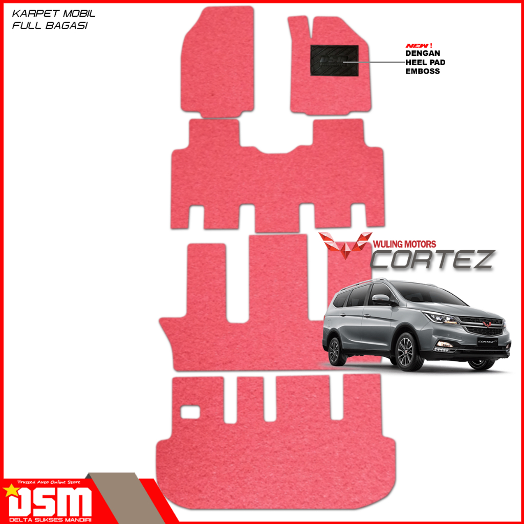 Karpet Mobil Wuling Cortez Full Bagasi / Karpet Mie Wuling Cortez / Aksesoris Cortez