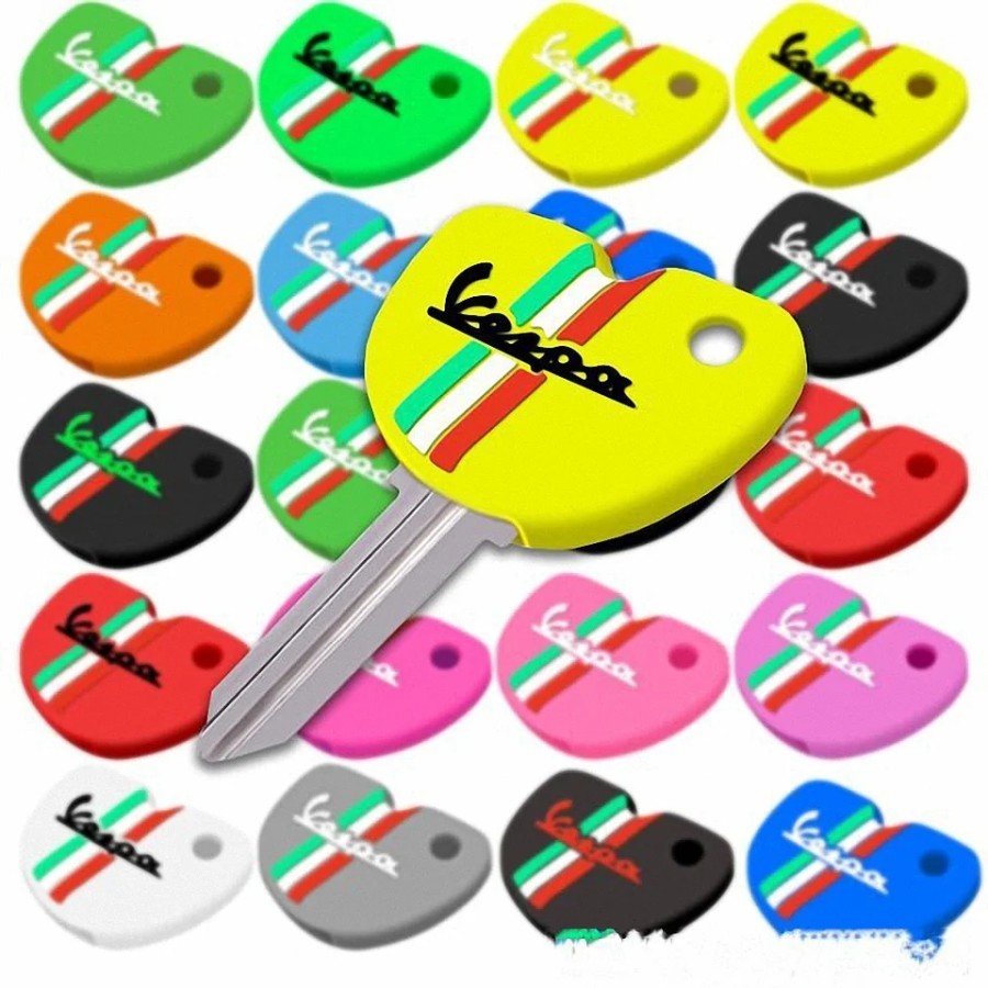 RB Gantungan Kunci Motor Vespa Metal + Silicone Key Chain VESPA Sprint Primavera Piaggio Keychain