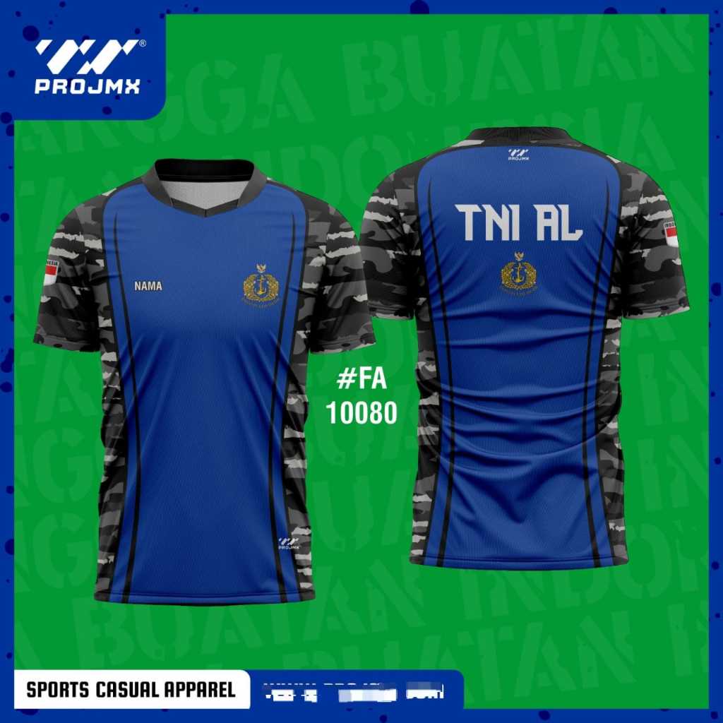 PROJMX - KAOS JERSEY MILITER TNI AL ( BISA CUSTOM )