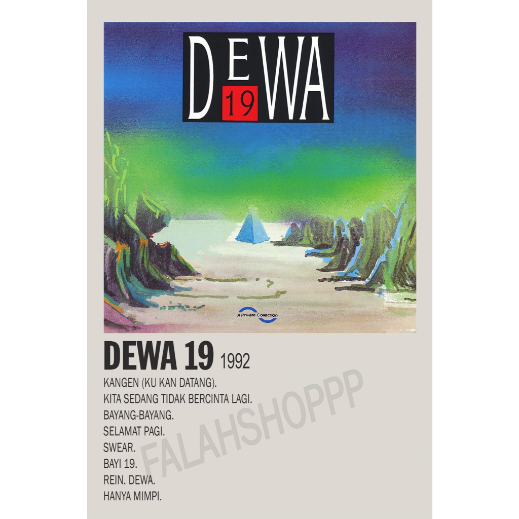 Poster Album Dewa 19 - Dewa19