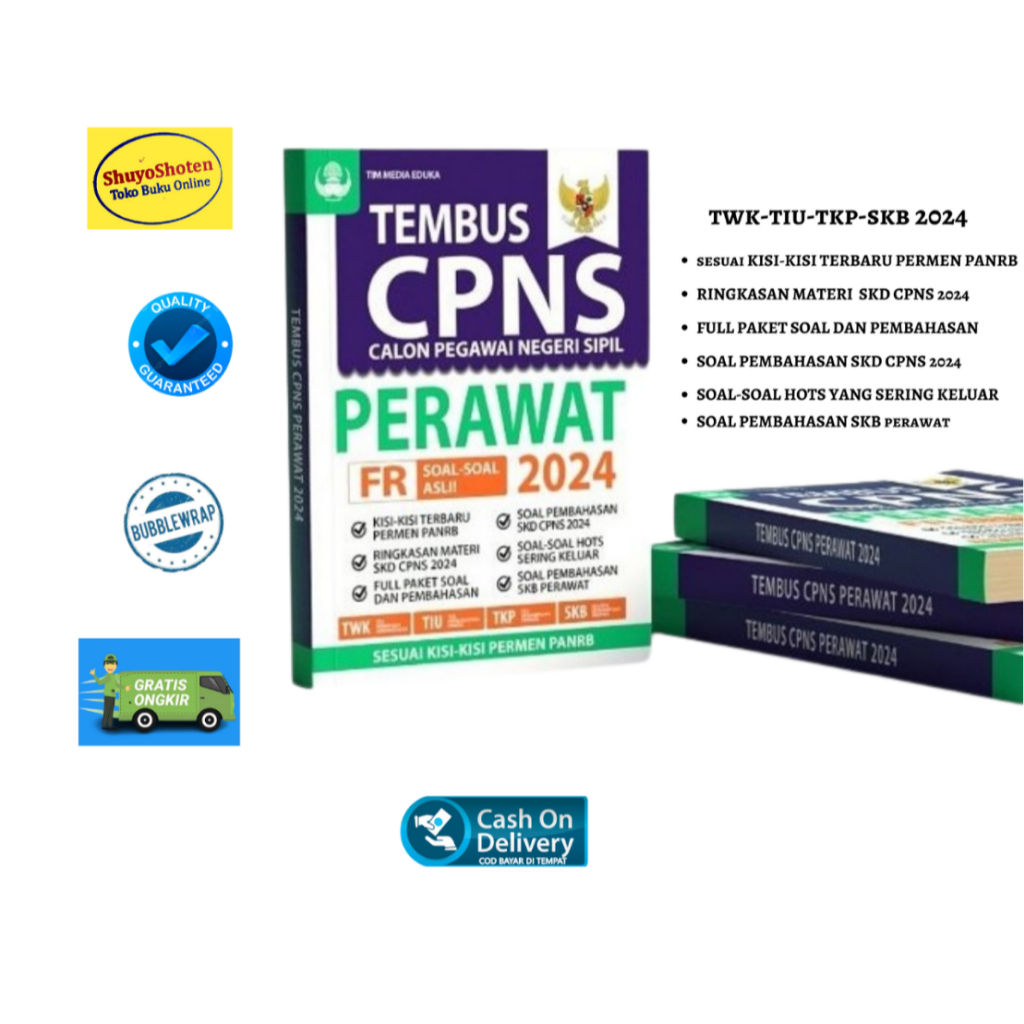 BUKU TEMBUS CPNS PERAWAT 2024 - TWK-TIU-TKP-SKB